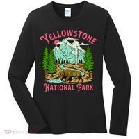 Yellowstone National Park Illustration Women's Long Sleeve Shirt thumb 0