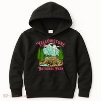 Yellowstone National Park Illustration Kids Hoodie thumb 0
