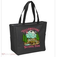 Yellowstone National Park Illustration Tote Bag thumb 2