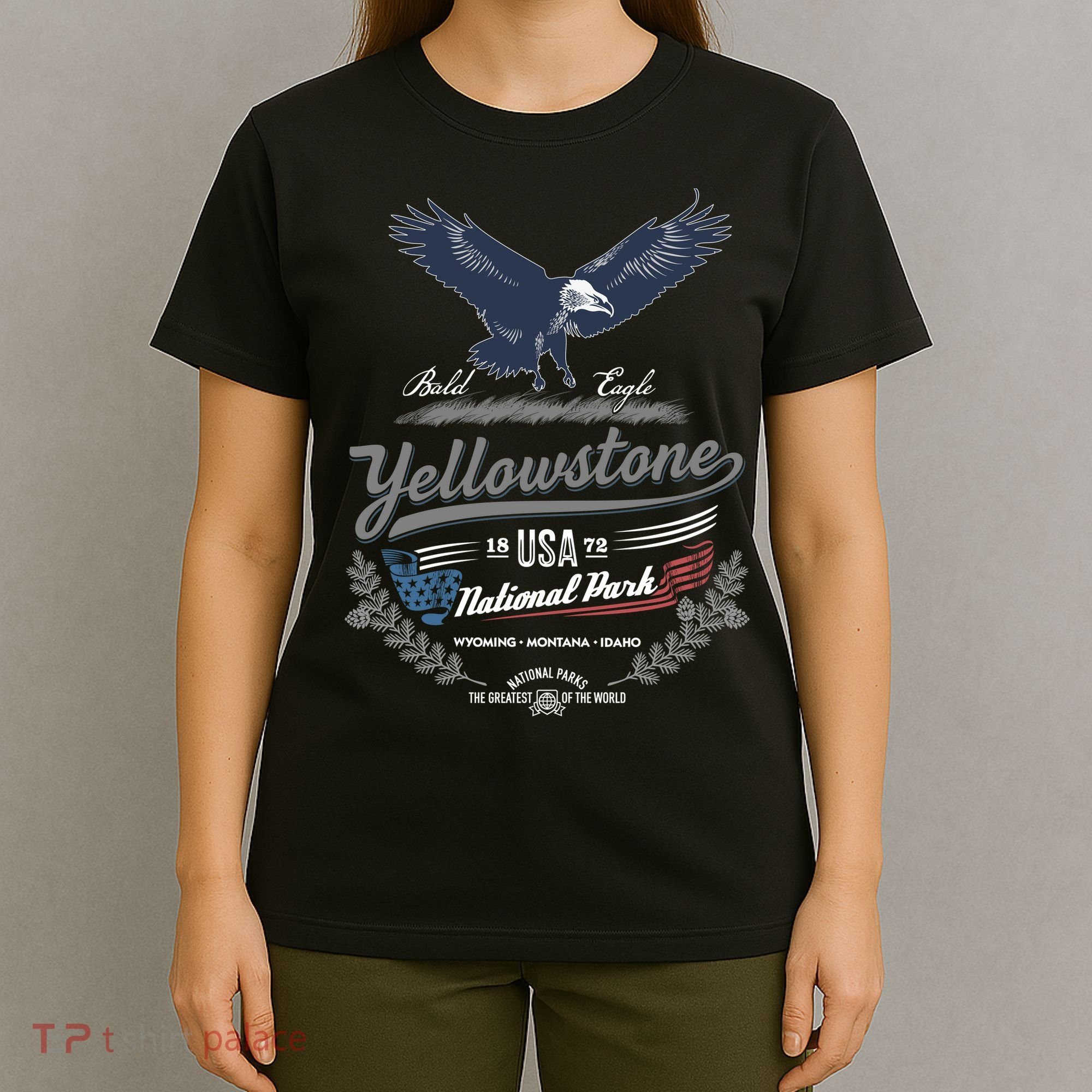 Yellowstone National Park USA 1872 Greatest Park of the World T-Shirt