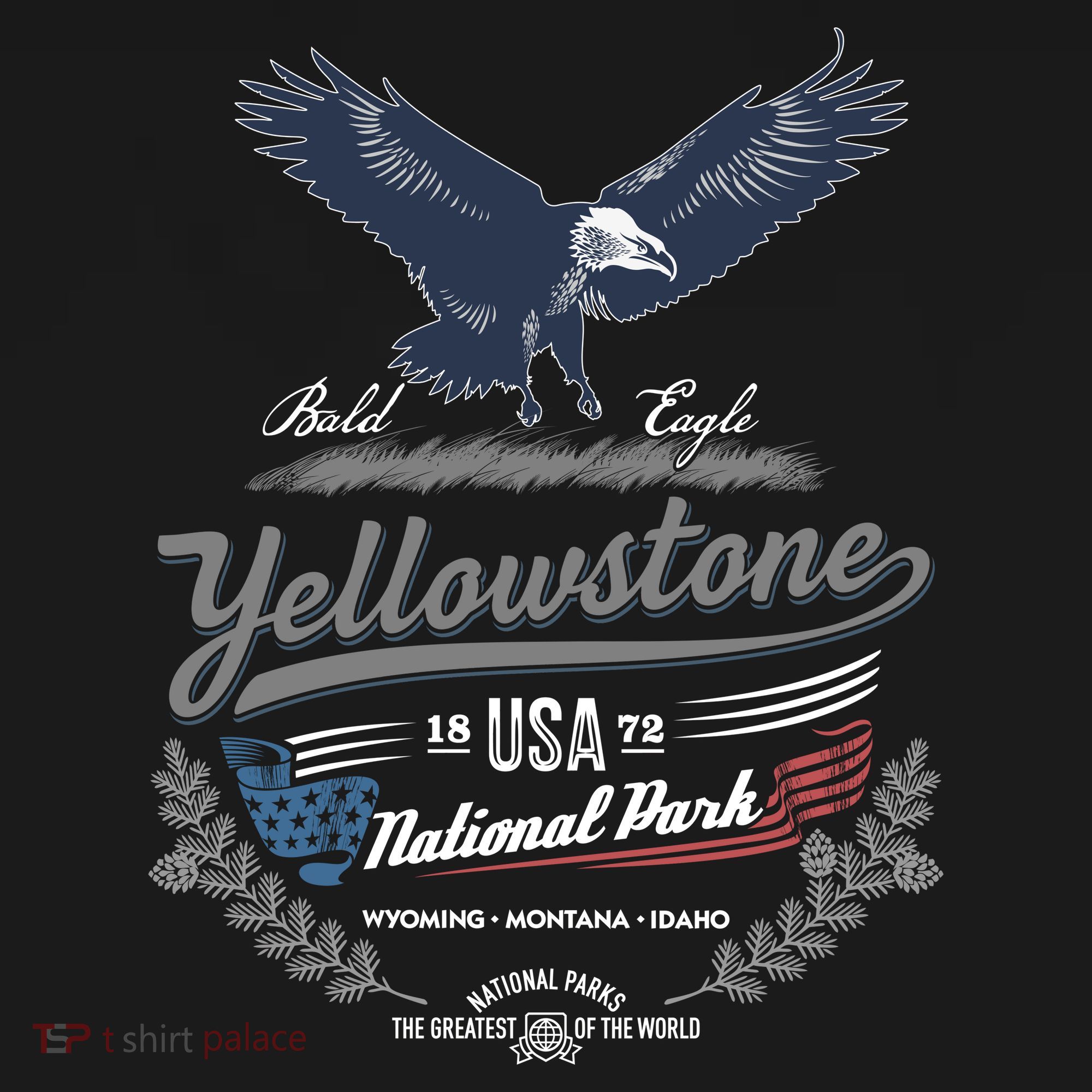 Yellowstone National Park USA 1872 Greatest Park of the World Women's Hoodie