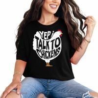 Yep I Talk To Chickens Comfort Colors T-Shirt thumb 0