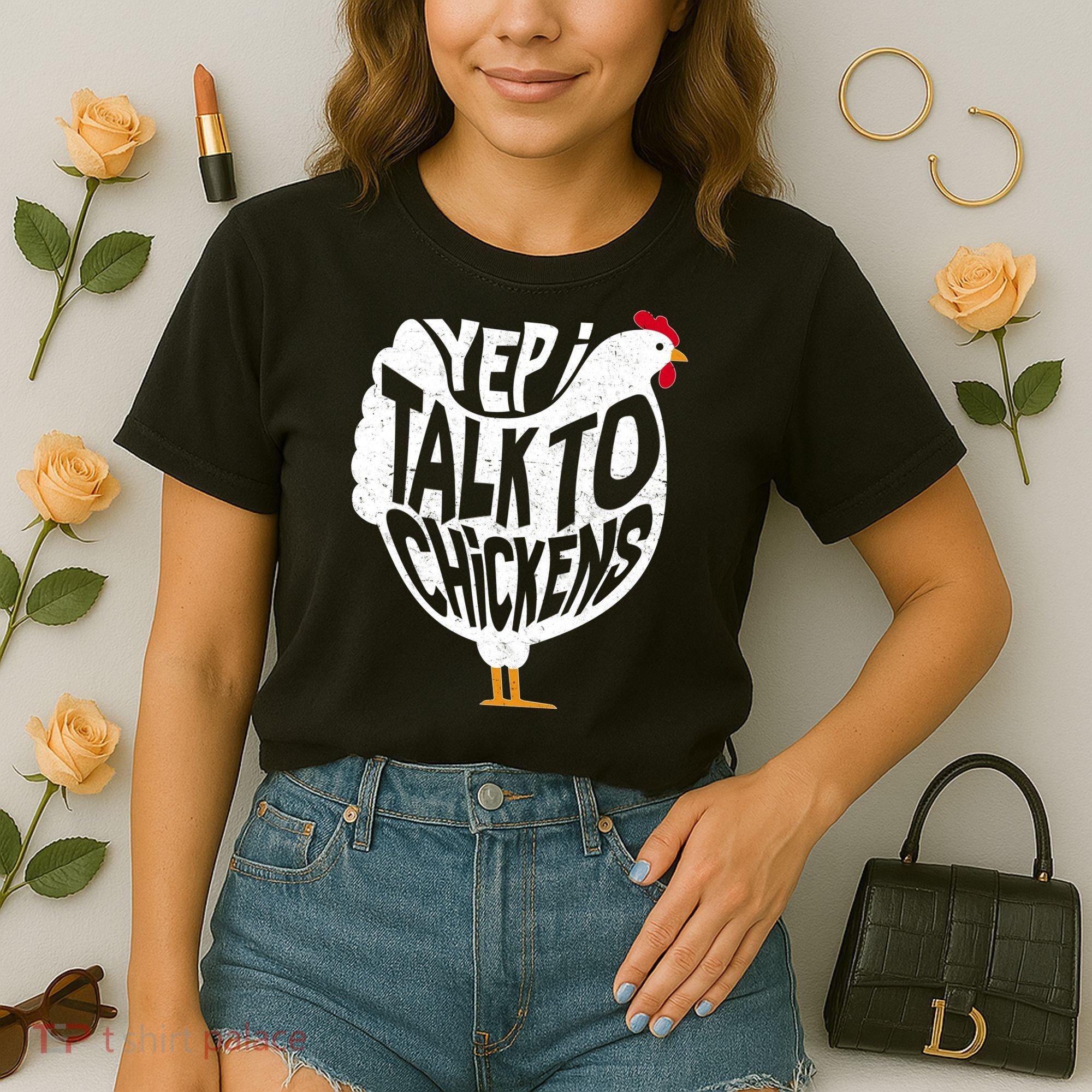 Yep I Talk To Chickens Comfort Colors Boxy T-Shirt