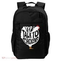 Yep I Talk To Chickens Backpack thumb 0