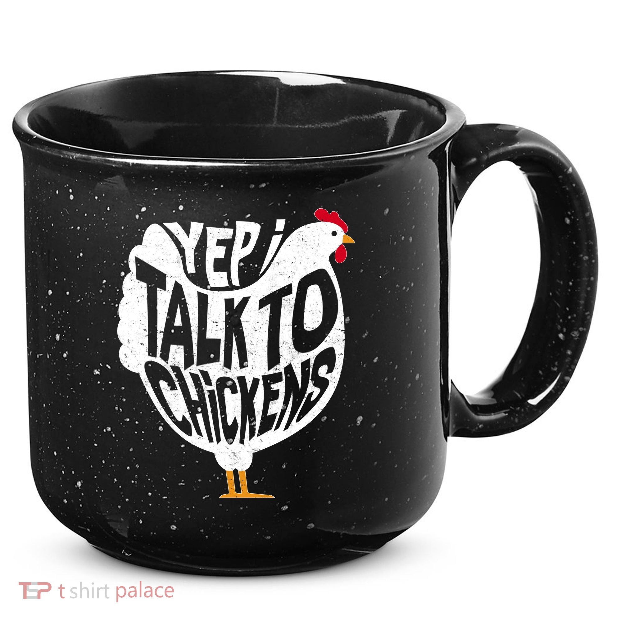 Yep I Talk To Chickens 15oz Campfire Ceramic Mug