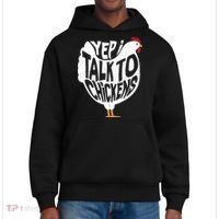 Yep I Talk To Chickens District V.I.T. Heavyweight Hoodie thumb 0
