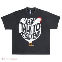 Yep I Talk To Chickens Urban Oversized Heavyweight T-Shirt thumb 0