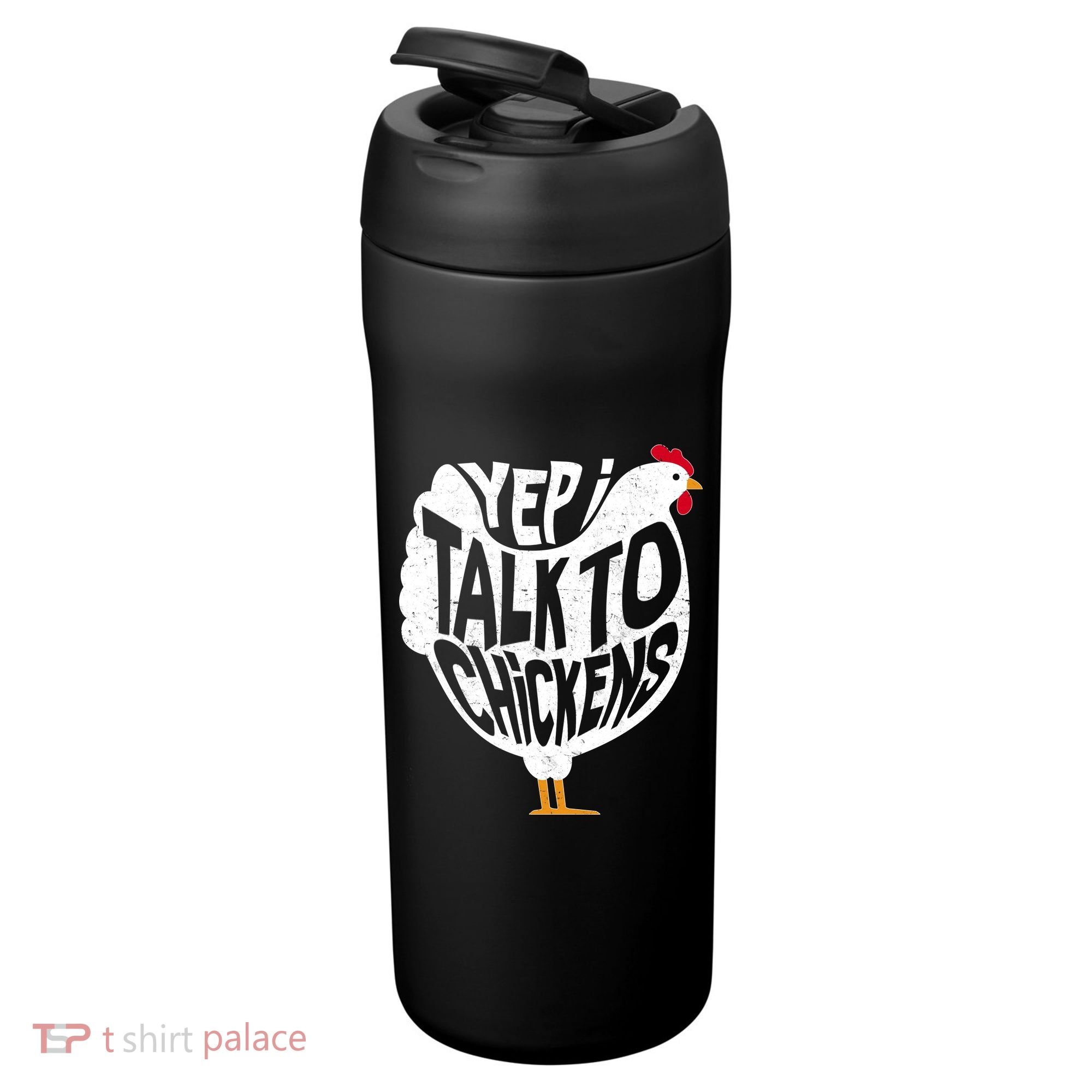 Yep I Talk To Chickens 24oz Duet Stainless Steel Tumbler