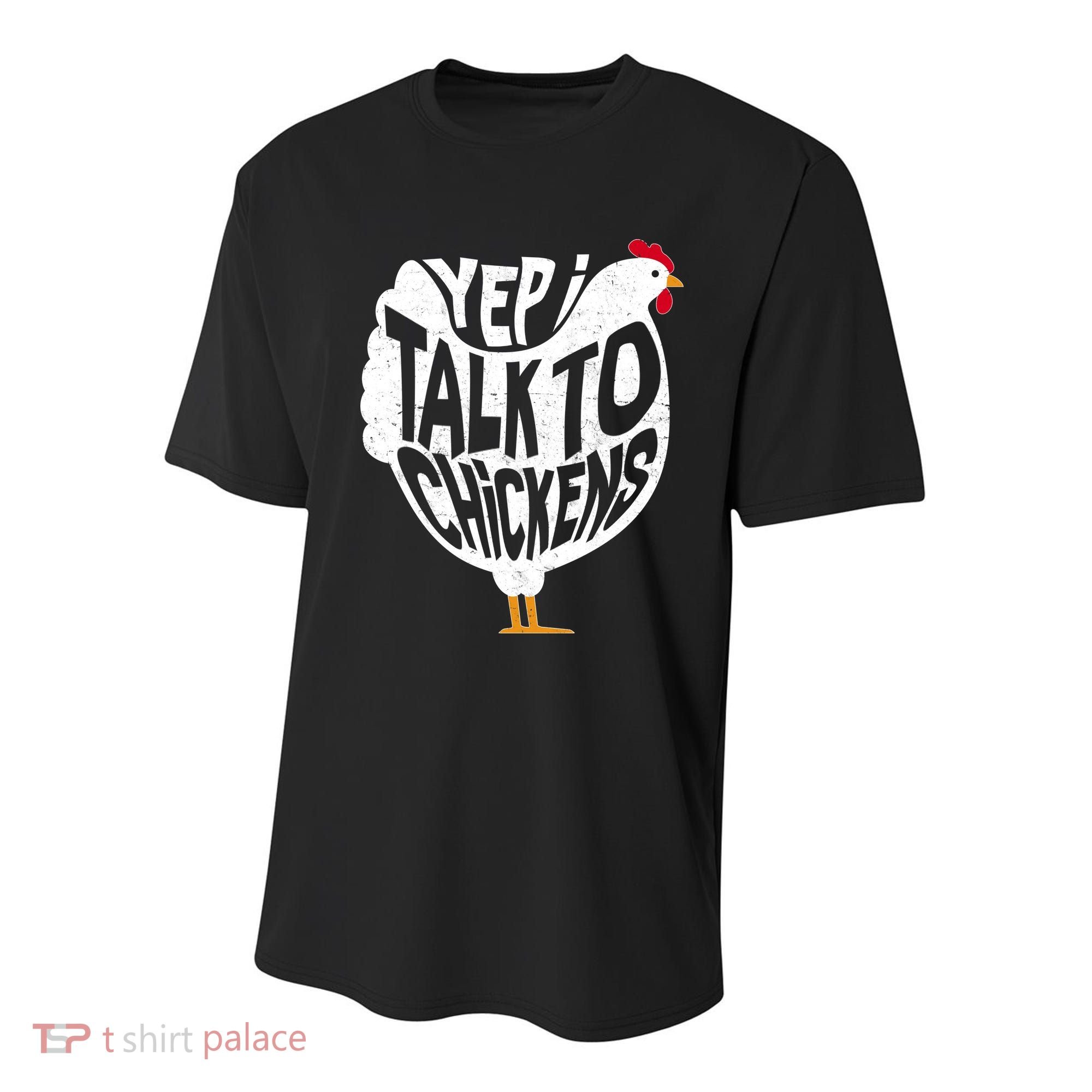 Yep I Talk To Chickens Youth Performance Sprint T-Shirt
