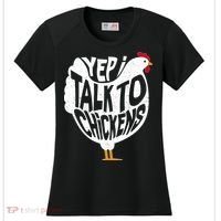 Yep I Talk To Chickens Women's Cooling Performance Crew T-Shirt thumb 0