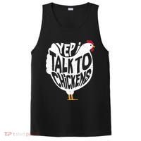 Yep I Talk To Chickens PosiCharge Competitor Tank thumb 0