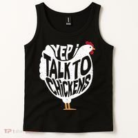 Yep I Talk To Chickens Tank Top thumb 2