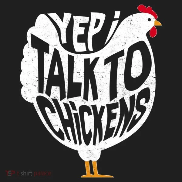 Yep I Talk To Chickens Golf Towel