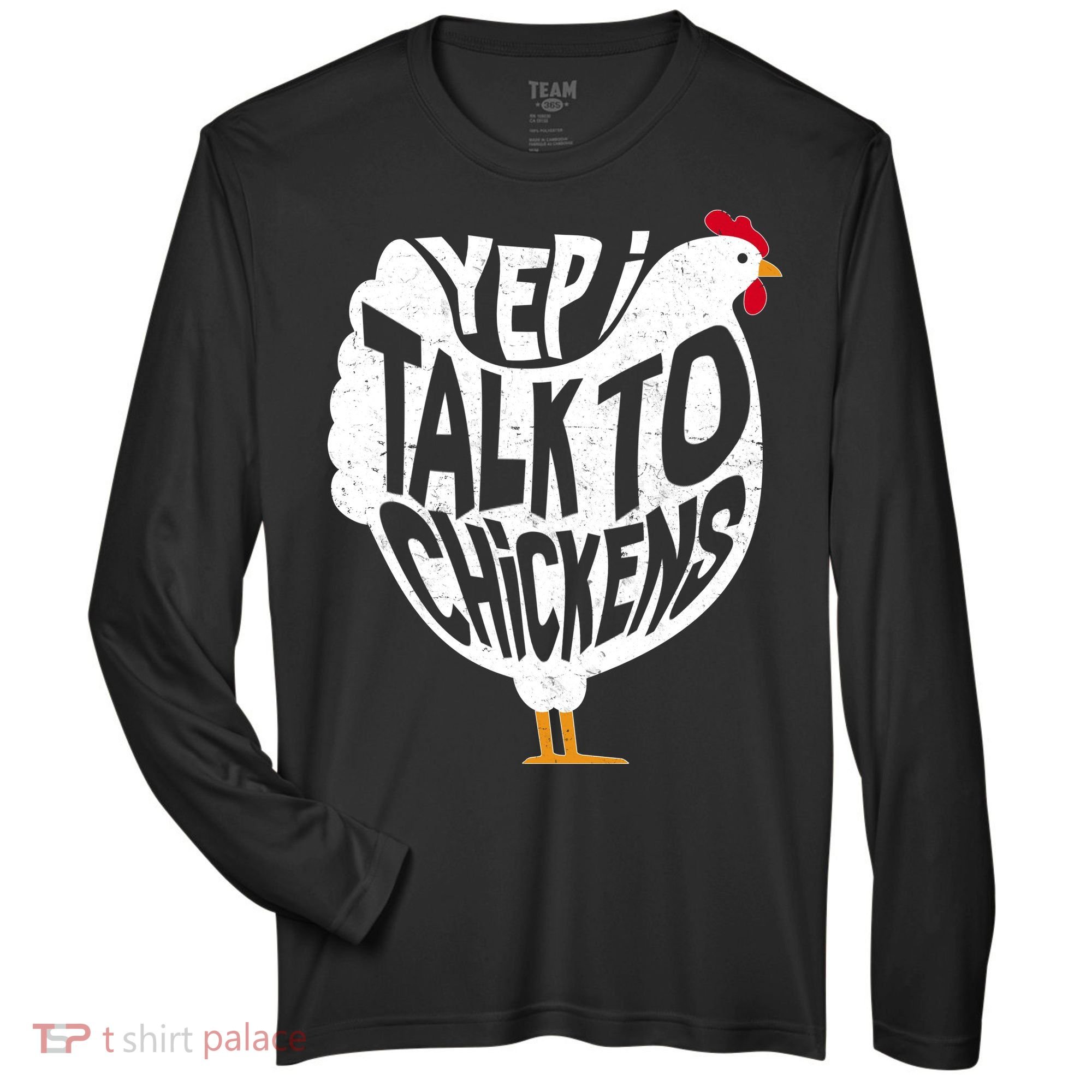 Yep I Talk To Chickens Zone Performance Long-Sleeve T-Shirt