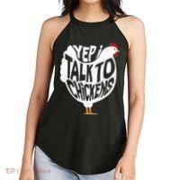 Yep I Talk To Chickens Women's Perfect Tri Rocker Tank thumb 2