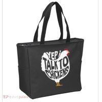 Yep I Talk To Chickens Tote Bag thumb 2