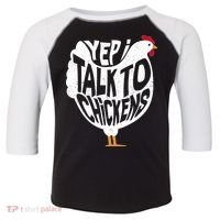 Yep I Talk To Chickens Toddler Fine Jersey T-Shirt thumb 0