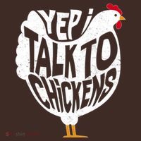 Yep I Talk To Chickens Apron thumb 3