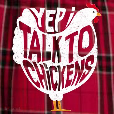 Yep I Talk To Chickens Men's Flannel Plaid Pajama Pants