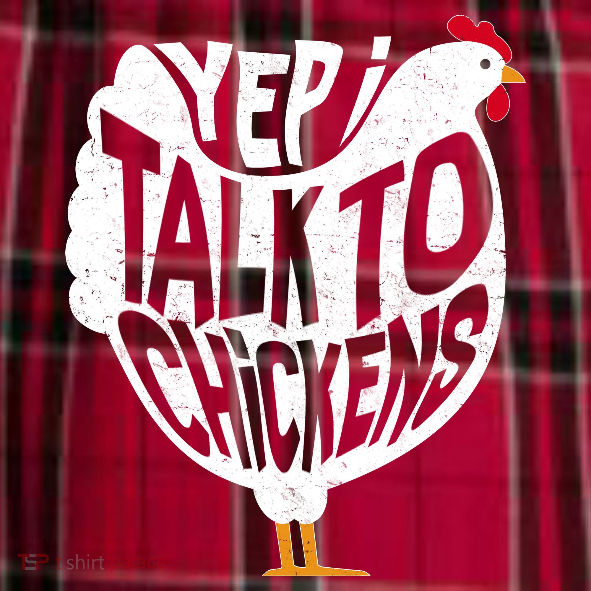 Yep I Talk To Chickens Men's Flannel Plaid Pajama Pants