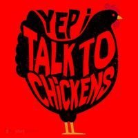 Yep I Talk To Chickens Santa Hat thumb 1