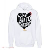 Yep I Talk To Chickens Comfort Colors Garment-Dyed Hooded Sweatshirt thumb 0
