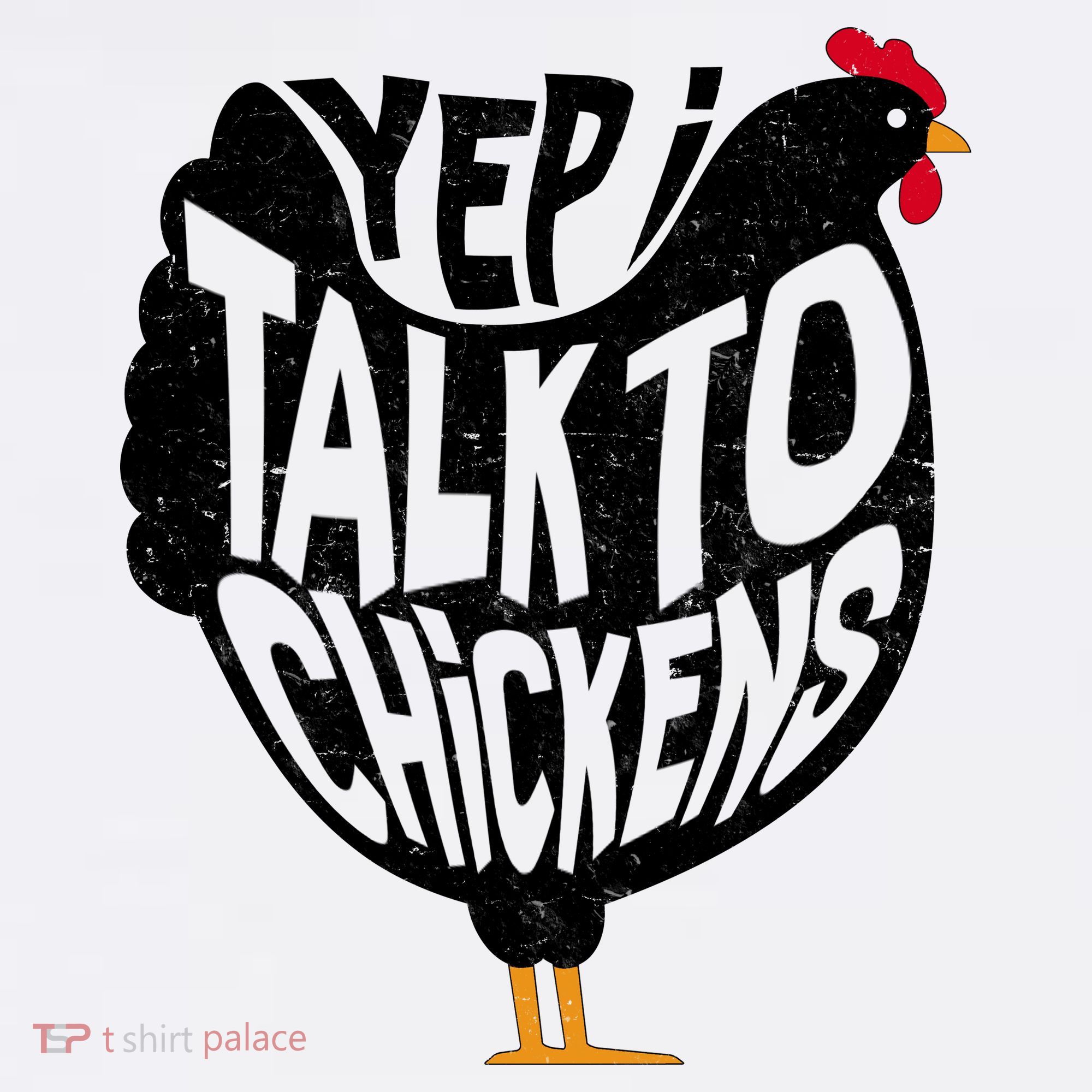 Yep I Talk To Chickens Comfort Colors Garment-Dyed Hooded Sweatshirt