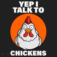 Yep I Talk To Chickens Funny Beanie thumb 2