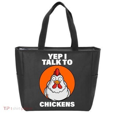 Yep I Talk To Chickens Funny Tote Bag
