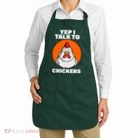 Yep I Talk To Chickens Funny Apron thumb 2