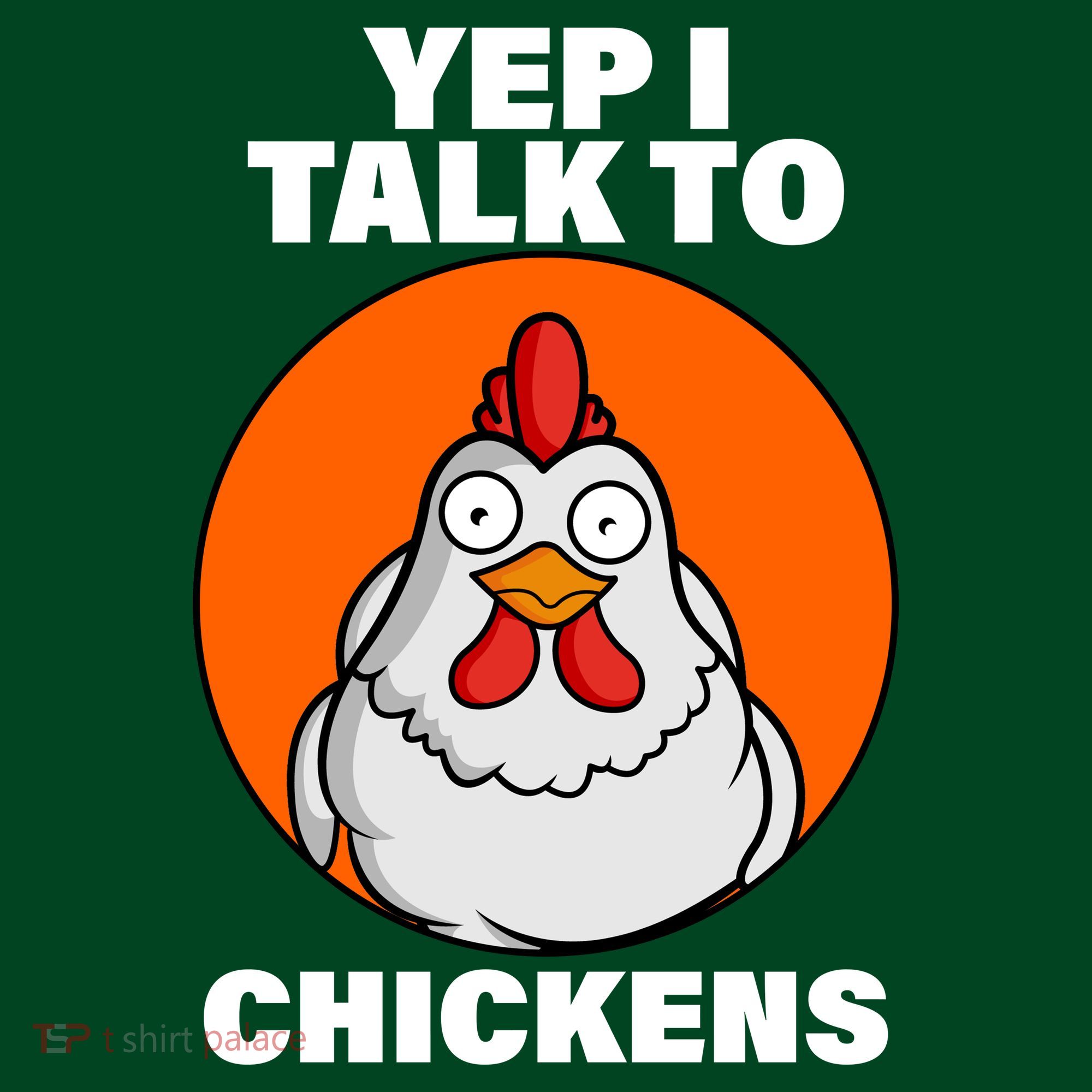 Yep I Talk To Chickens Funny Apron