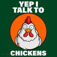 Yep I Talk To Chickens Funny Coaster thumb 2