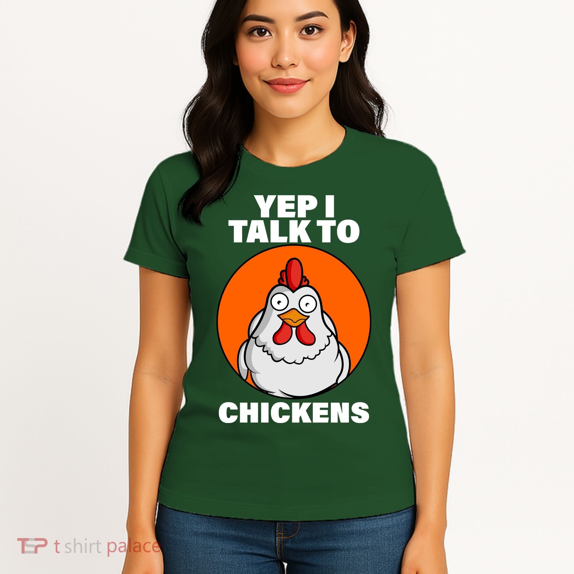 Yep I Talk To Chickens Funny Women's T-Shirt