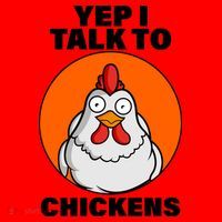 Yep I Talk To Chickens Funny Santa Hat thumb 1