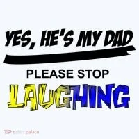 Yes He's My Dad Please Stop Laughing Baby Bodysuit thumb 2