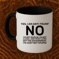 Yes I Am Anti Trump Coffee Mug thumb 2