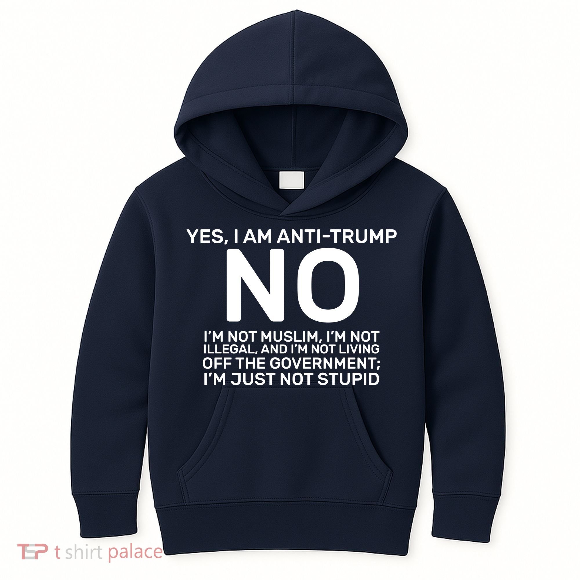 Yes I Am Anti Trump Kids Hoodie