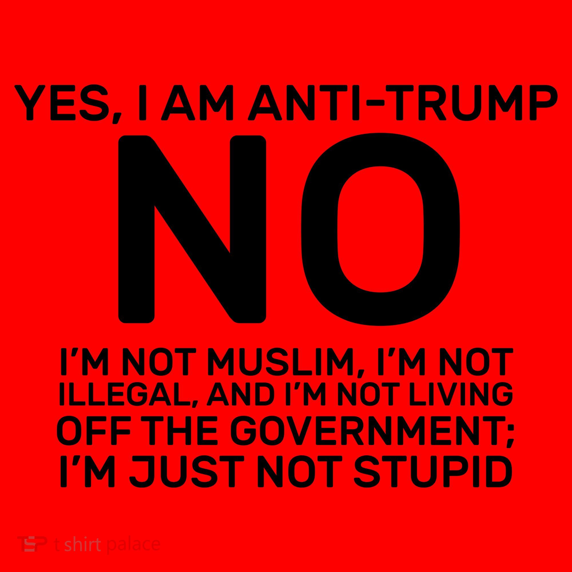 Yes I Am Anti Trump Santa Hat