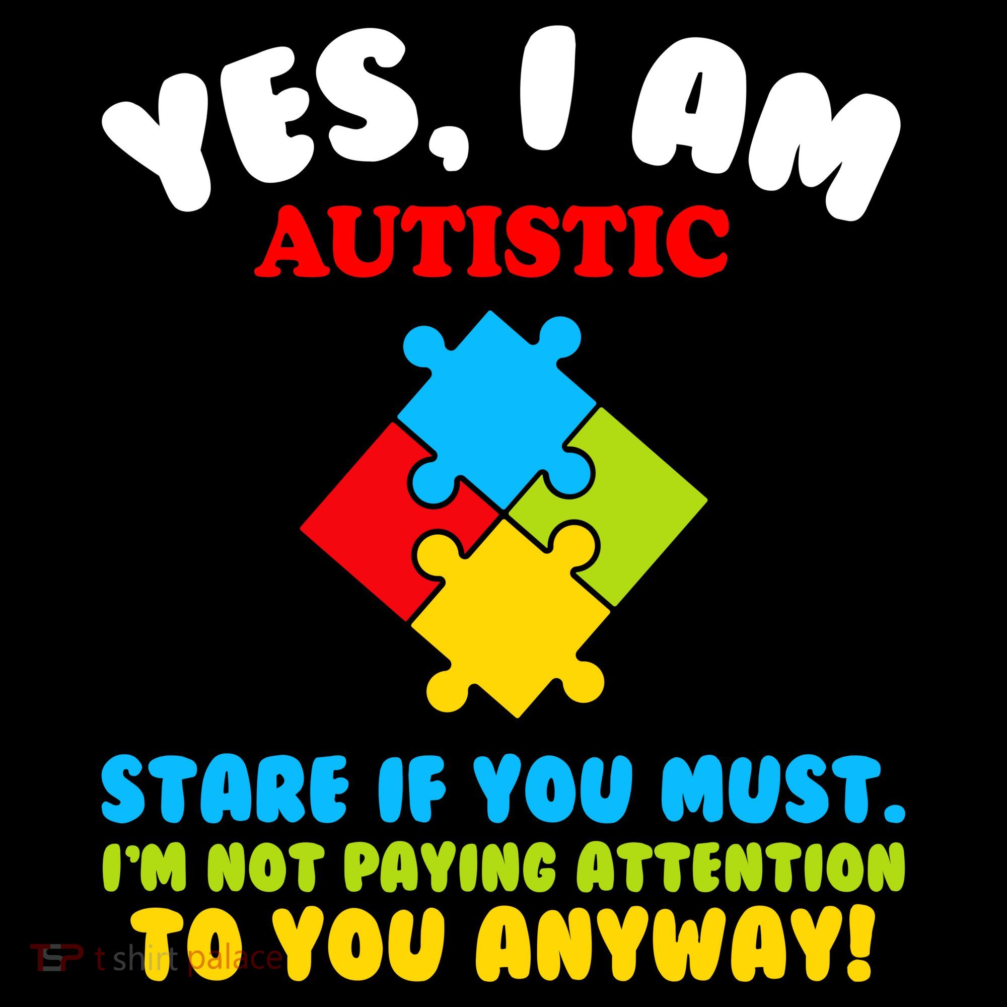 Yes, I Am Autistic Funny Autism Ornament