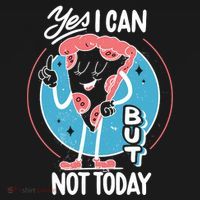 Yes I Can But Not Today Pizza Women's Hoodie thumb 2
