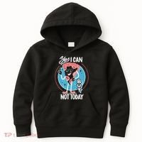 Yes I Can But Not Today Pizza Kids Hoodie thumb 0