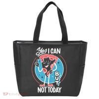 Yes I Can But Not Today Pizza Tote Bag thumb 0