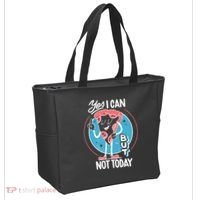 Yes I Can But Not Today Pizza Tote Bag thumb 2