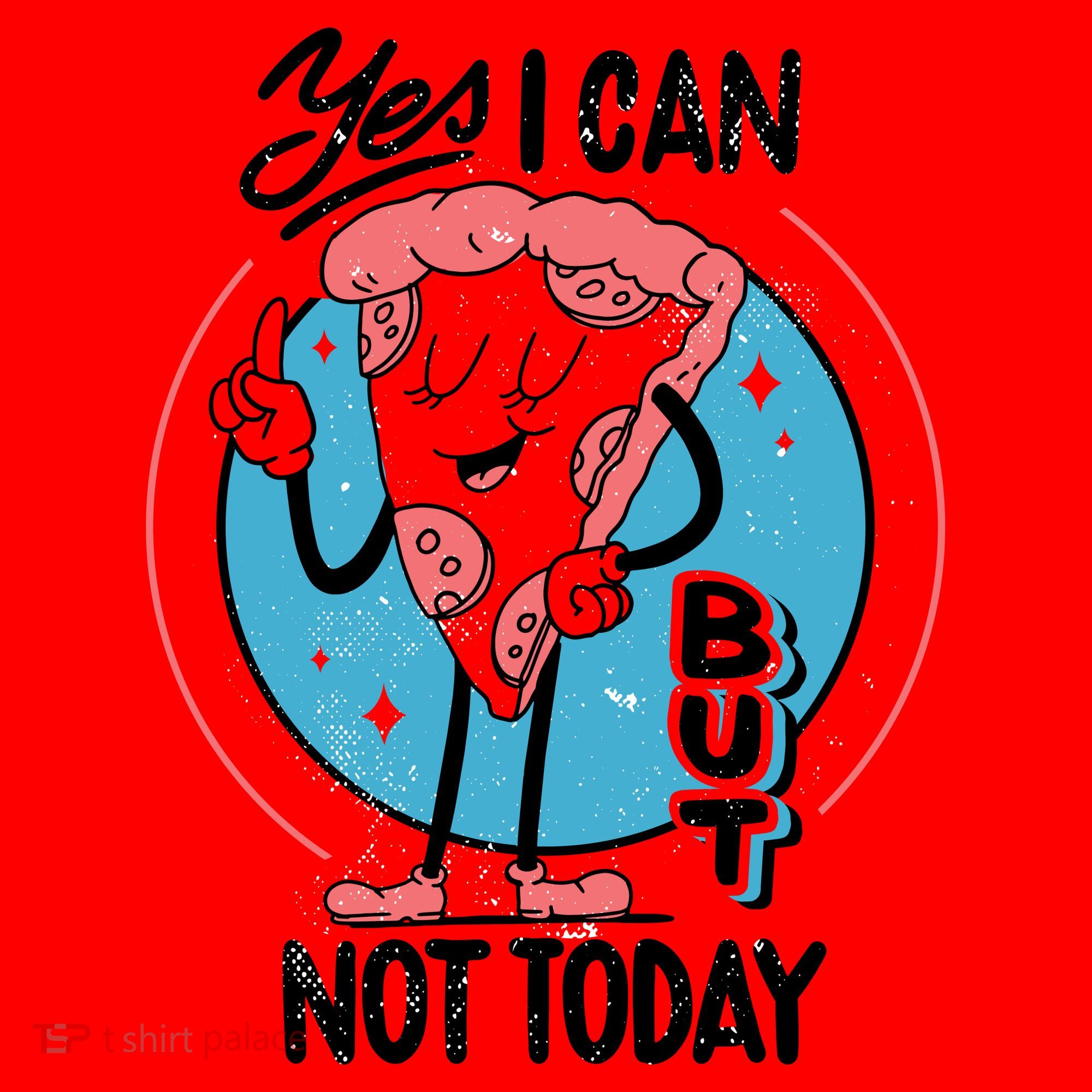 Yes I Can But Not Today Pizza Santa Hat