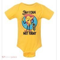 Yes I Can But Not Today Pizza Baby Bodysuit thumb 0