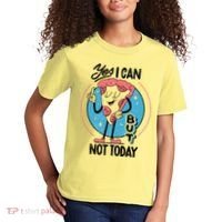 Yes I Can But Not Today Pizza Kids T-Shirt thumb 2