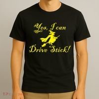 Yes I Can Drive Stick Funny Witch T-Shirt thumb 3