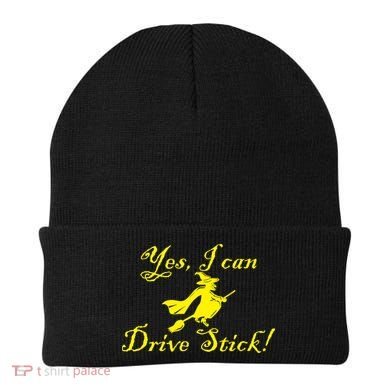 Yes I Can Drive Stick Funny Witch Beanie