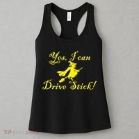 Yes I Can Drive Stick Funny Witch Women's Tank Top thumb 3