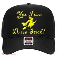 Yes I Can Drive Stick Funny Witch Hat thumb 0